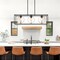 Designers Fountain Kew Gardens 60 Watt 3 Light Matte Black And Old Satin Brass Linear Pendant D276M-IS-MB - alternate 2